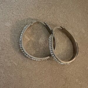 Elegant Silver Hoop Earrings